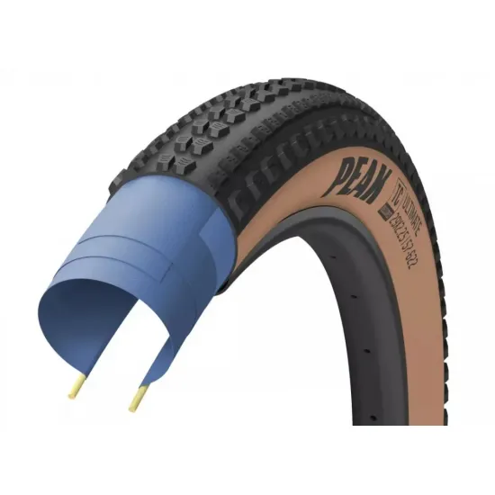 Покришка 29x2.25 (57-622) GoodYear PEAK tubeless complete, folding, black/tan, 120tpi