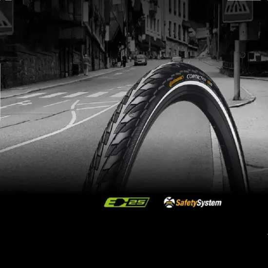 Покришка Continental Contact 28" | 700 X 47C | 28 X 1.75 чорна, не складна, світловідбиваюча 101328 Покришка Continental Contact 28" | 700 X 47C | 28 X 1.75 чорна, не складна, світловідбиваюча 101328