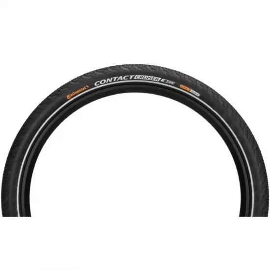 Покришка Continental Contact Cruiser, 28 x 2.00, чорная, не складна, світловідбиваюча Покришка Continental Contact Cruiser, 28 x 2.00, чорная, не складна, світловідбиваюча