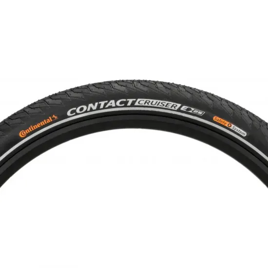 Покришка Continental Contact Cruiser, 28 x 2.00, чорная, не складна, світловідбиваюча Покришка Continental Contact Cruiser, 28 x 2.00, чорная, не складна, світловідбиваюча