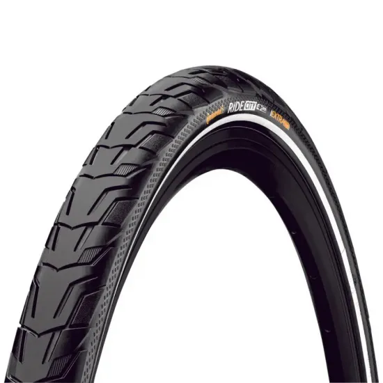 Покришка Continental Ride City,28" | 700 x 32C | 28 x 1 1/4 x 1 3/4, чорна, не складна, світловідбив