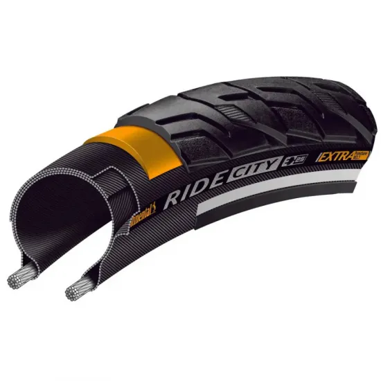 Покришка Continental Ride City,28" | 700 x 32C | 28 x 1 1/4 x 1 3/4, чорна, не складна, світловідбив Покришка Continental Ride City,28" | 700 x 32C | 28 x 1 1/4 x 1 3/4, чорна, не складна, світловідбив