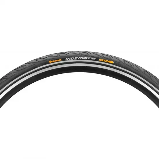 Покришка Continental Ride City,28" | 700 x 35C | 28 x 1 3/8 x 1 5/8, чорна, не складна, світловідбив 101554 Покришка Continental Ride City,28" | 700 x 35C | 28 x 1 3/8 x 1 5/8, чорна, не складна, світловідбив 101554