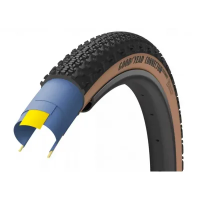 Покришка 700x40 (40-622) GoodYear CONNECTOR tubeless complete, folding, black/tan, 120tpi