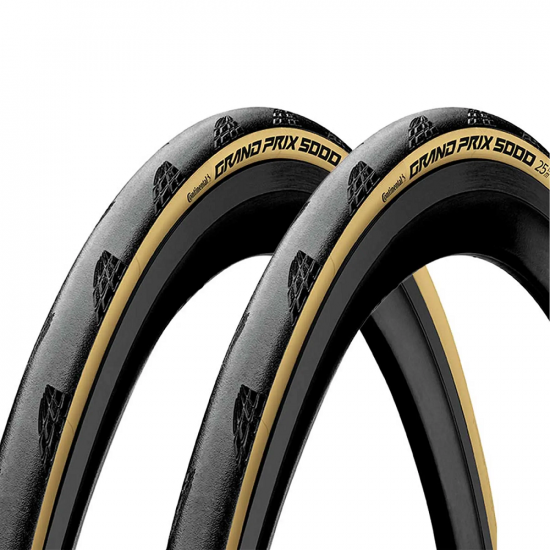 Покришка бескамерна Continental Grand Prix 5000 AllSeason 28" | 700 x 35C чорна/кремова складна skin