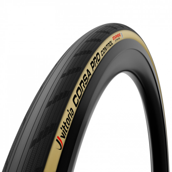 Покришка Vittoria Corsa Pro Contr 30-622 TLR, бежева боковина Покришка Vittoria Corsa Pro Contr 30-622 TLR, бежева боковина