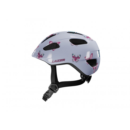 Шолом LAZER Nutz 2.0 KinetiCore, метелики, білий