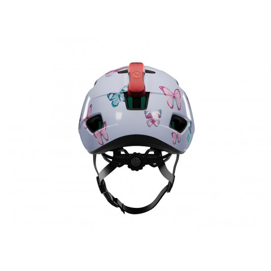 Шолом LAZER Nutz 2.0 KinetiCore, метелики, білий