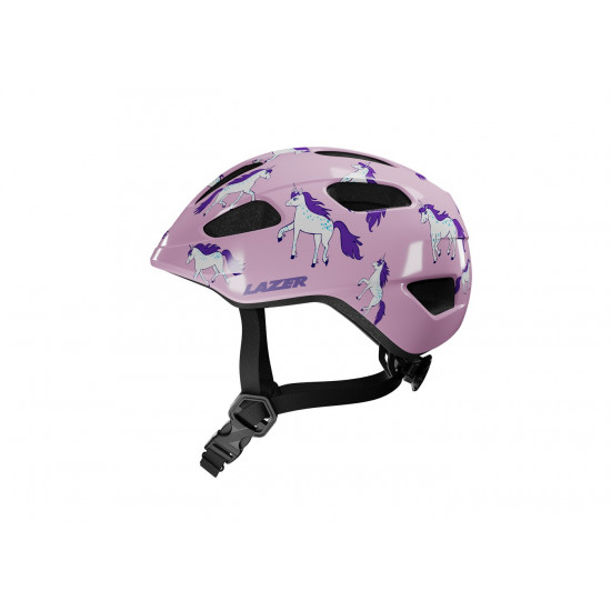 Шолом LAZER Nutz 2.0 KinetiCore, єдинороги, рожевий