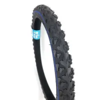 Покрышка DELI 16x1.75 синяя полоса, шип