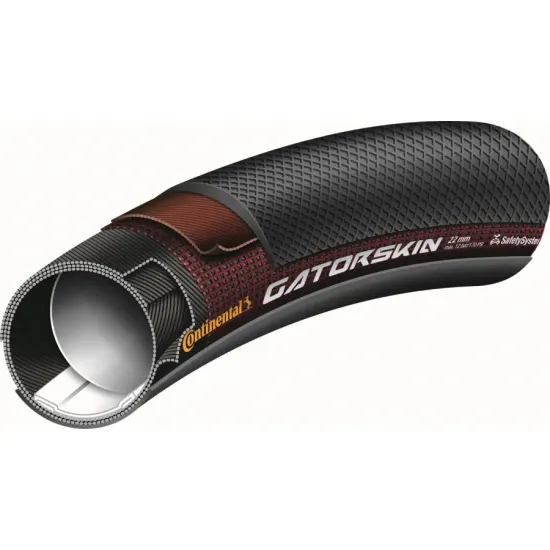 Шина Continental Gatorskin, 27x1 1/4, 32-630, черная, нескладная, PolyX Breaker, Skin, 440г. 122300 Шина Continental Gatorskin, 27x1 1/4, 32-630, черная, нескладная, PolyX Breaker, Skin, 440г. 122300