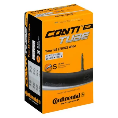 Камера Continental Tour Tube Wide 28", 47-622->62-622, S42, 230 г 182161