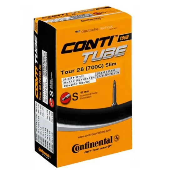 Камера Continental Tour Tube Slim 28", 28-622->37-622/32-630, S42, 140 г 181991 Камера Continental Tour Tube Slim 28", 28-622->37-622/32-630, S42, 140 г 181991