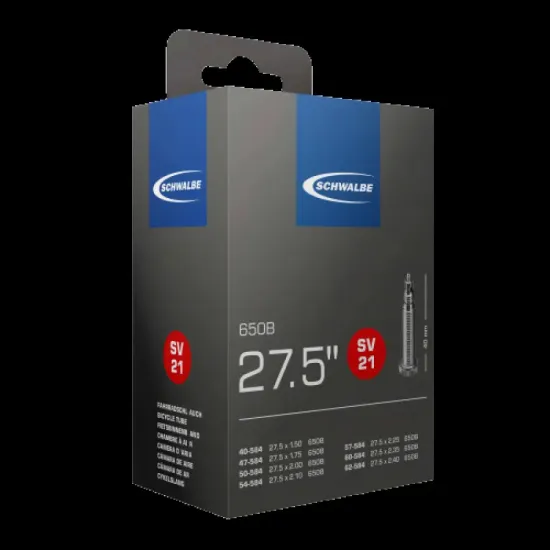 Камера Schwalbe AV21 27.5x1.50/2.40 (ETRTO 40/62-584) ниппель AV 40мм