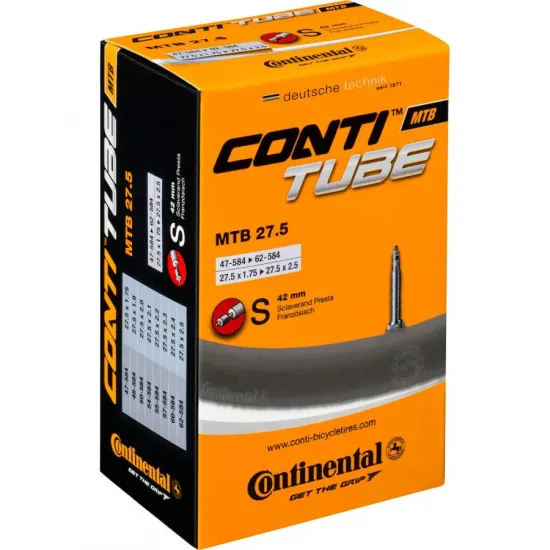 Камера Continental MTB 27.5", 47-584->62-584, S42, 230 г 182311