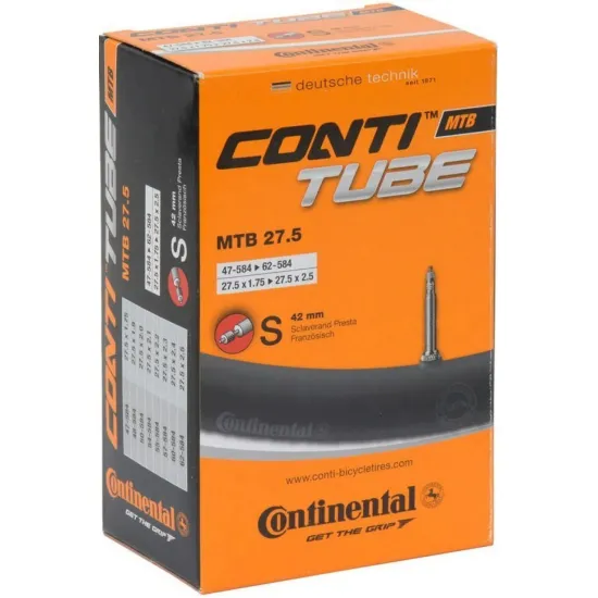 Камера Continental MTB Tube B+ 27.5", 65-584->70-584, A40, 350 г 180017
