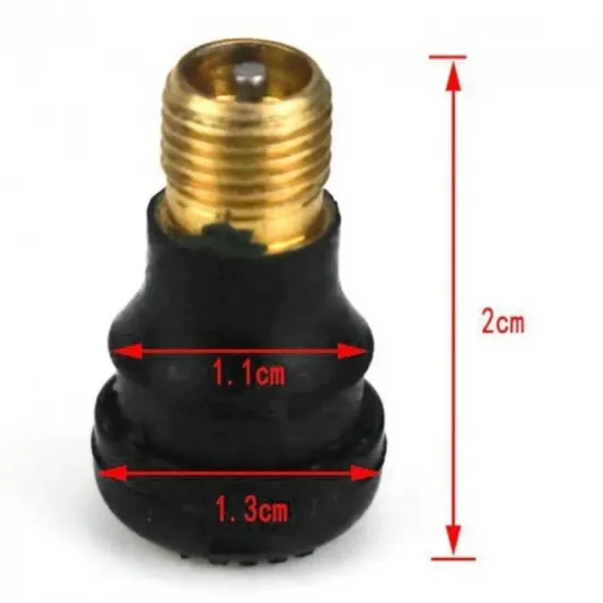 Вентиль під безкамерку для електросамокату, прямий короткий