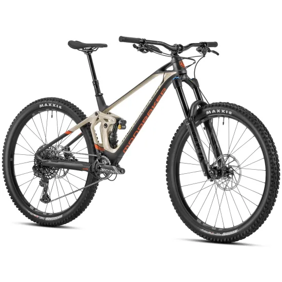 Велосипед MONDRAKER SUPER FOXY CARBON R 29" T-M, Carbon / Desert Grey / Orange (2023/2024)
