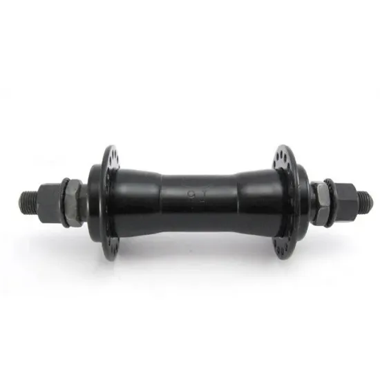 Втулка пер. Quando KT-122F під V-brake 36H 140mm на гайках сталева чорн.