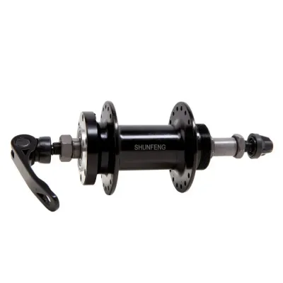 Втулка задняя Al DD трещотка 36H 14G ED ось - 10мм 135 пром. подшипники. SHUNFENG SF-A210R