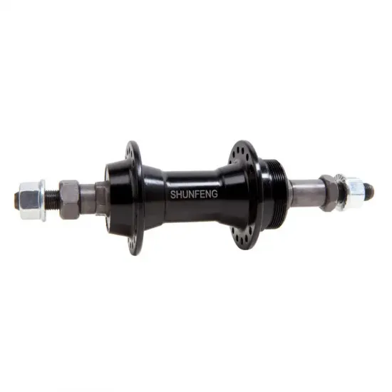 Втулка задняя под трещотку 6/7 Алюминий 36H 14G под гайку OLD - 135мм черный SHUNFENG SF-A201R