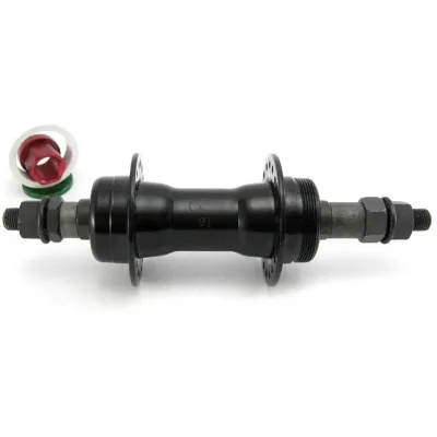 Втулка задн. Quando KT-122R под V-brake 36H 165mm, 6-7 шв. на гайках стальная черная