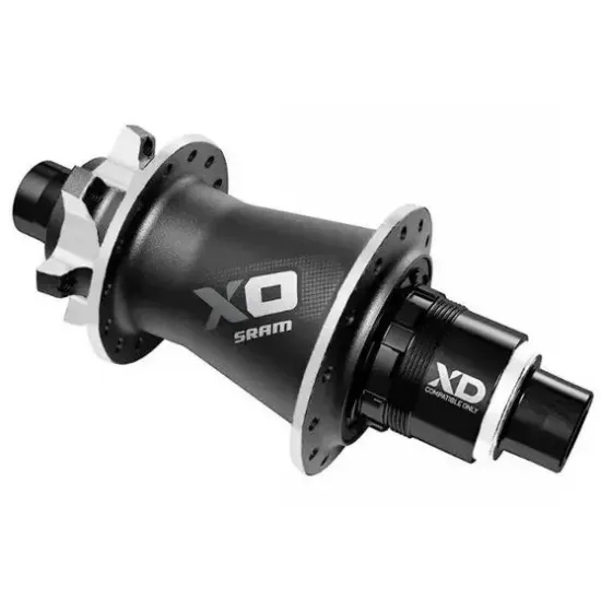 Втулка MTB Hub X0 DH Rear 6-Bolt Disc 32H Чёрный/Серебряный, XD Driver Body (11/12spd) (включает 12x150 & 12x157 Through Axle Caps) - A1