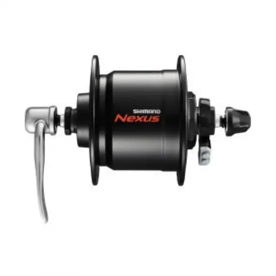 Динамо-втулка DH-C3000-3N-QR, NEXUS, 6V 3.0W, 32H OLD:100MM, QR ексцентр, W/SM-DH10, чорн Динамо-втулка DH-C3000-3N-QR, NEXUS, 6V 3.0W, 32H OLD:100MM, QR ексцентр, W/SM-DH10, чорн