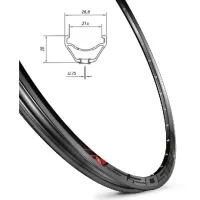 Обід Mach1 5.20 27,5" 32 отв. для диск. торм, TLR, пістон, чорний FV/Presta