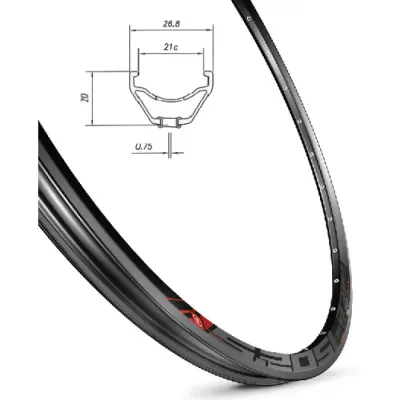 Обід Mach1 5.20 27,5" 32 отв. для диск. торм, TLR, пістон, чорний FV/Presta Обід Mach1 5.20 27,5" 32 отв. для диск. торм, TLR, пістон, чорний FV/Presta