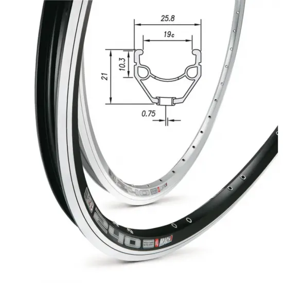 Обід Mach1 240 28" V-brake 36 отв чорний, AV