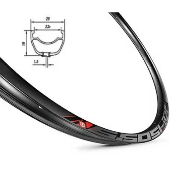 Обід Mach1 5,50 SL DISC 27,5" 32 отв, TLR, пістон, чорний, FV 570гр.