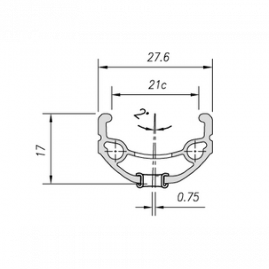 Обід Mach1 670, 28" 36 отв. під ободні гальма, чорний