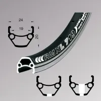 Обід Remerx DRAGON LINE RX 719, 26'', 559x19, 36 отв., AV, чорний анодований, V-Br, CNC