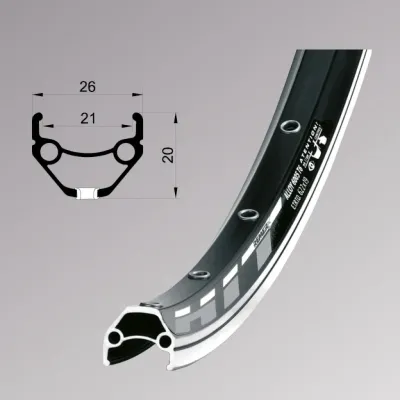 Обід Remerx HIT 21 RX 4521, 26'', 559x21, 32 отв., AV, пістонований, чорний анодований, V-Br, CNC