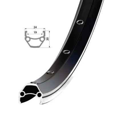 Обід Remerx DRAGON LINE 719, 29\'\', 622x19, 32 отв., AV, пістонований, чорний анодований, V-Br, CNC