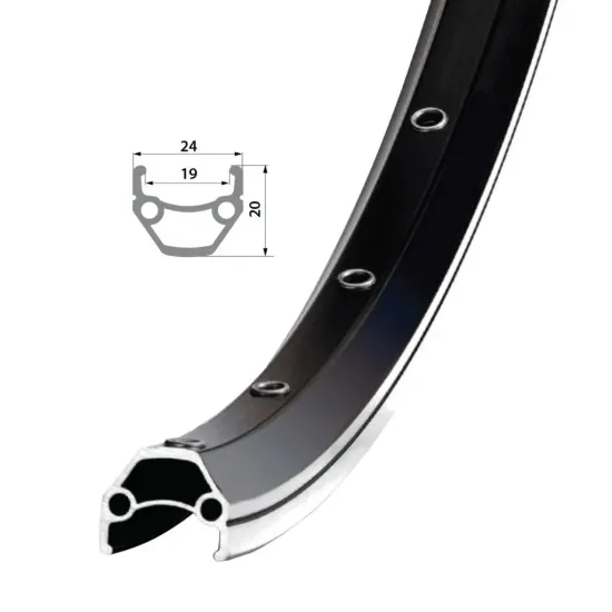 Обід Remerx DRAGON LINE 719, 29'', 622x19, 32 отв., AV, пістонований, чорний анодований, V-Br, CNC