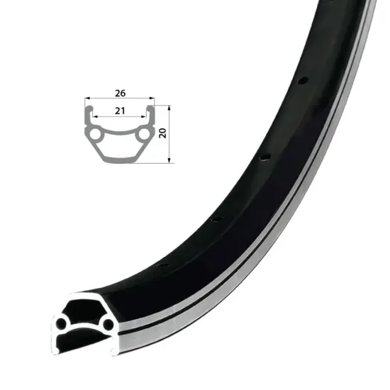 Обід Remerx HIT 21 RX 4521, 26'', 559x21, 32 отв., AV, чорний анодований, V-Br, CNC