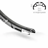 Обід Rodi BLACKROCK 23  29", 622x23, 32 отверстия, FV, пістонований, чорний