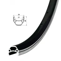 Обод Remerx HIT 21 RX 4521, 26'', 559x21, 36 отверстий, AV, черный анодированный, V-Br, CNC
