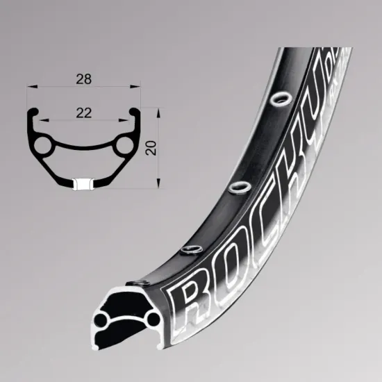 Обод Remerx ROCKY 22 RX 3022, 29'', 622x22, 36 отверстий, AV, пистонированный, черный анодированный, E-Bike