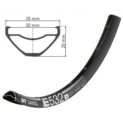 Обід DT SWISS E 532 29x30 DISK BRAKE 28отв.