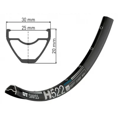 Обід DT SWISS H 522 27x25 DISK BRAKE 28отв.
