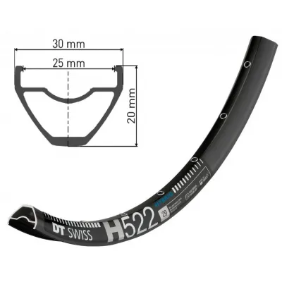 Обід DT SWISS H 522 29x25 DISK BRAKE 28отв.