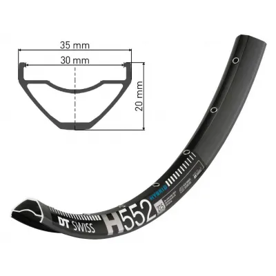 Обід DT SWISS H 552 27x30 DISK BRAKE 28отв.