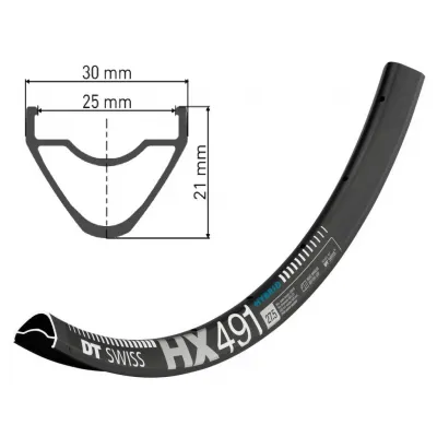 Обід DT SWISS HX 491 27x25 DISK BRAKE 28отв.