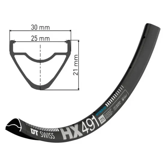Обід DT SWISS HX 491 27x25 DISK BRAKE 28отв.