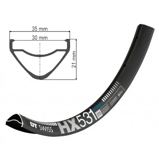Обід DT SWISS HX 531 27x30 DISK BRAKE 28отв.