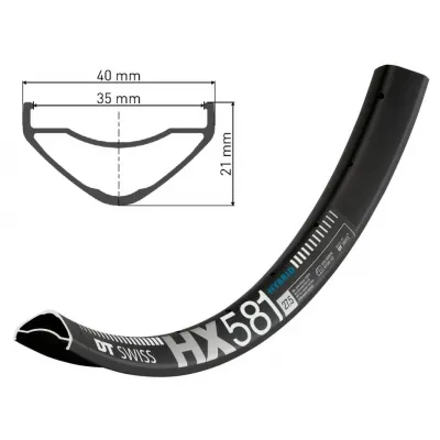 Обід DT SWISS HX 581 27x35 DISK BRAKE 28отв.