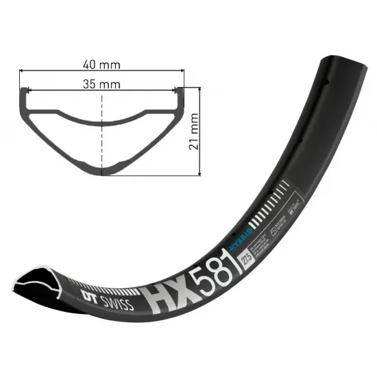 Обід DT SWISS HX 581 27x35 DISK BRAKE 28отв.